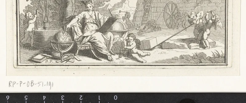 Allegorie op de meetkunde Wall Art by Unknown artist - High-Resolution Digital Print