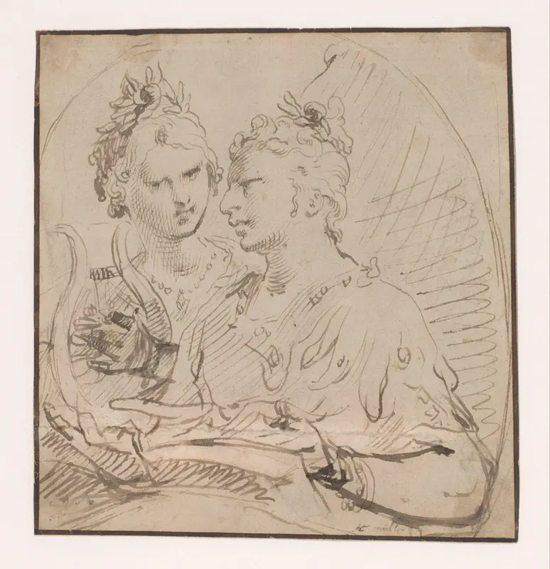Allegorie op de muziek Wall Art by Jan Harmensz. Muller - High-Resolution Digital Print