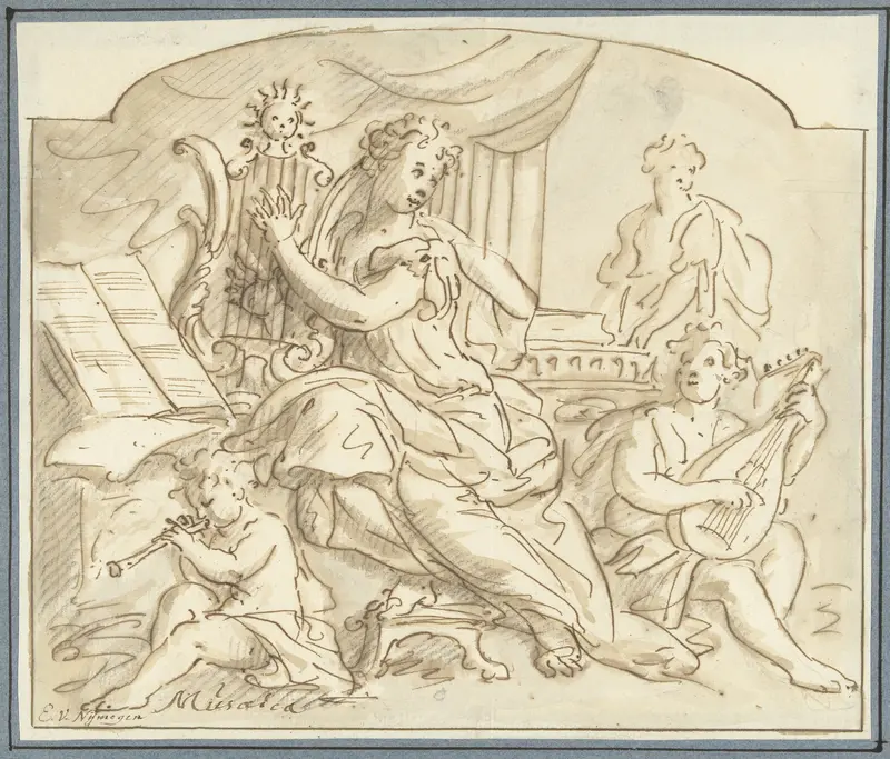 Allegorie op de Muziek Wall Art by Elias van Nijmegen - High-Resolution Digital Print