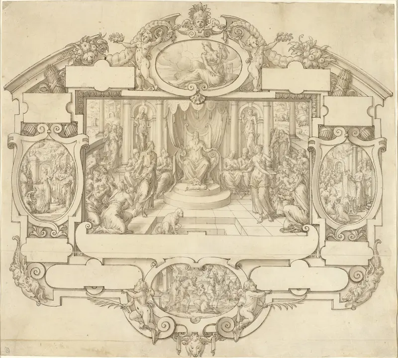 Allegorie op de Rechtspraak Wall Art by Etienne Delaune - High-Resolution Digital Print