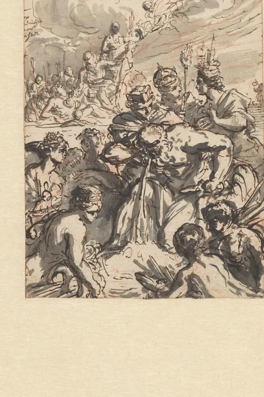 Allegorie op de rivier het IJ Wall Art by Romeyn de Hooghe - High-Resolution Digital Print