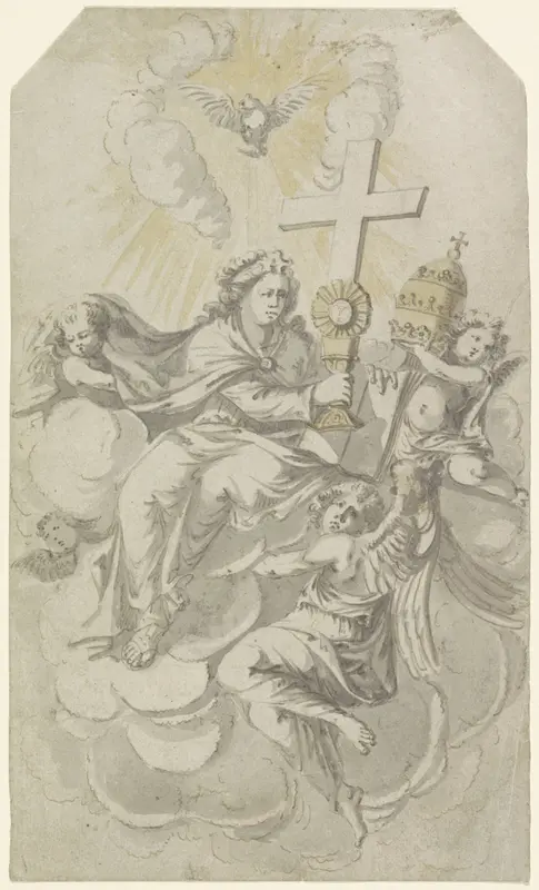 Allegorie op de Rooms-Katholieke Kerk Wall Art by anonymous - High-Resolution Digital Print