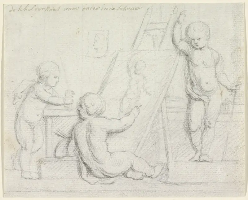 Allegorie op de schilderkunst Wall Art by anonymous - High-Resolution Digital Print