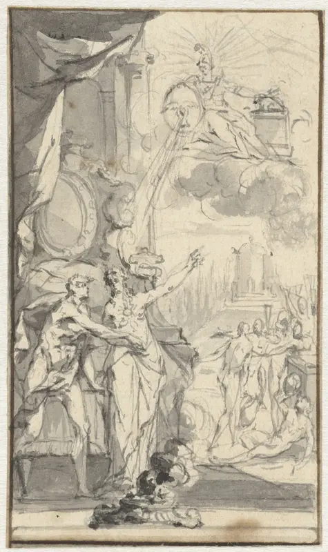 Allegorie op de Wetenschap (?) Wall Art by Monogrammist WDW - High-Resolution Digital Print