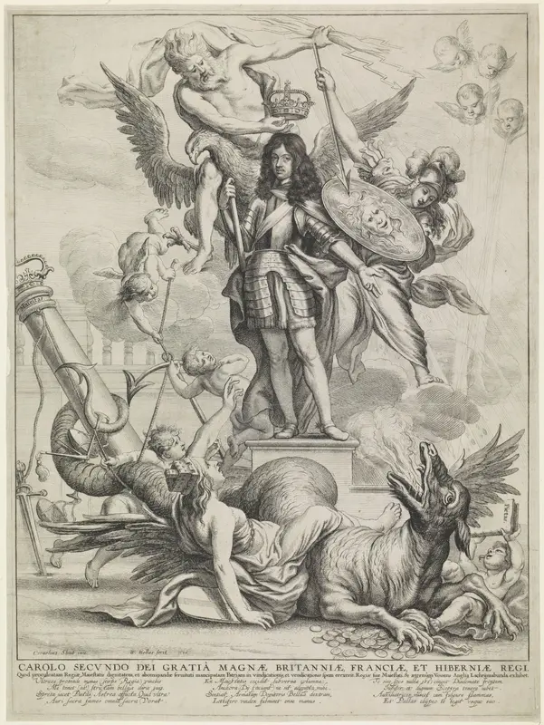 Allegorie op koning Karel II van Engeland Wall Art by Unknown - High-Resolution Digital Print