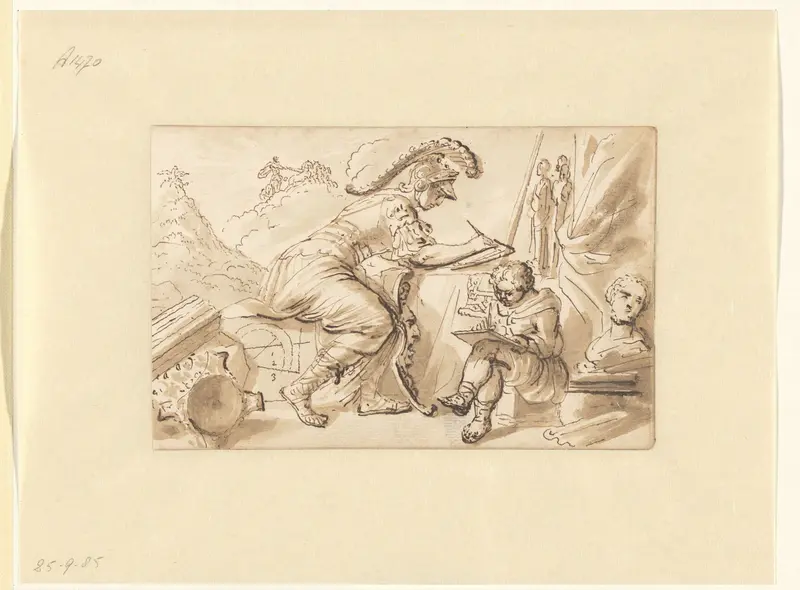 Allegorie op kunst en wetenschap Wall Art by Unknown - High-Resolution Digital Print