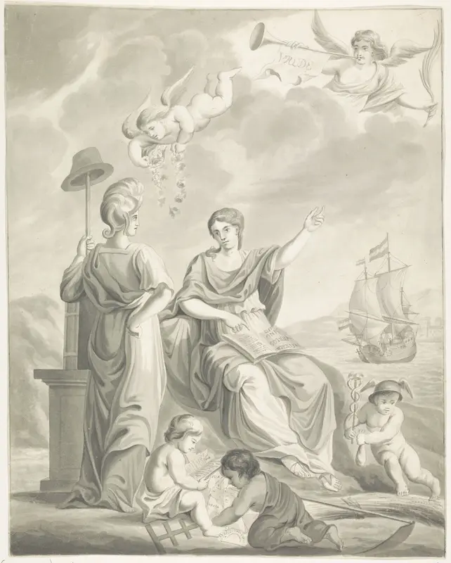 Allegorie op Nederlands verlossing, 1813 Wall Art by anonymous - High-Resolution Digital Print