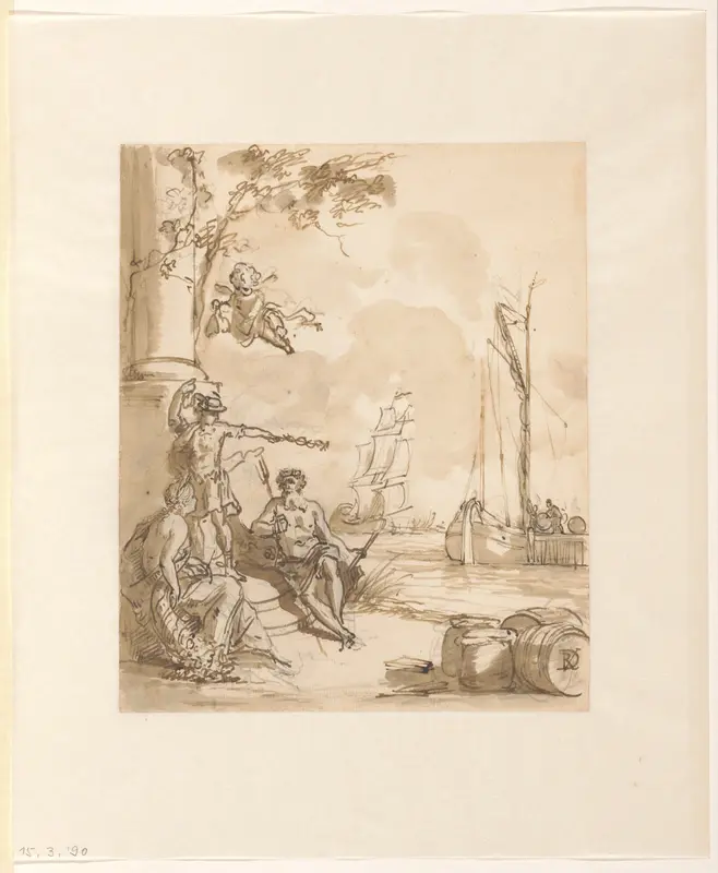 Allegorie op Scheepvaart, Koophandel en Overvloed Wall Art by Jurriaan Andriessen - High-Resolution Digital Print