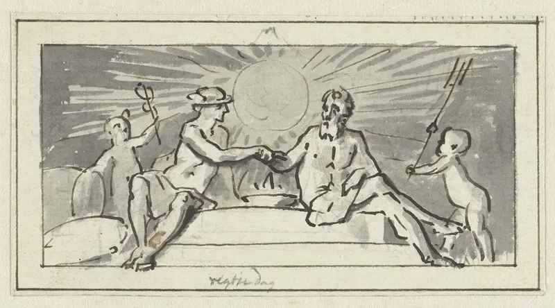 Allegorie op 't verbond van Zeevaart en Koophandel Wall Art by Jurriaan Andriessen - High-Resolution Digital Print