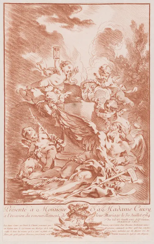 Allégorie pour la commémoration d'un mariage Wall Art by Gilles Demarteau - High-Resolution Digital Print