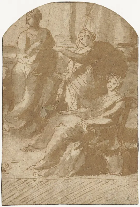 Allegorie van Gerechtigheid Wall Art by Nicolas Poussin - High-Resolution Digital Print