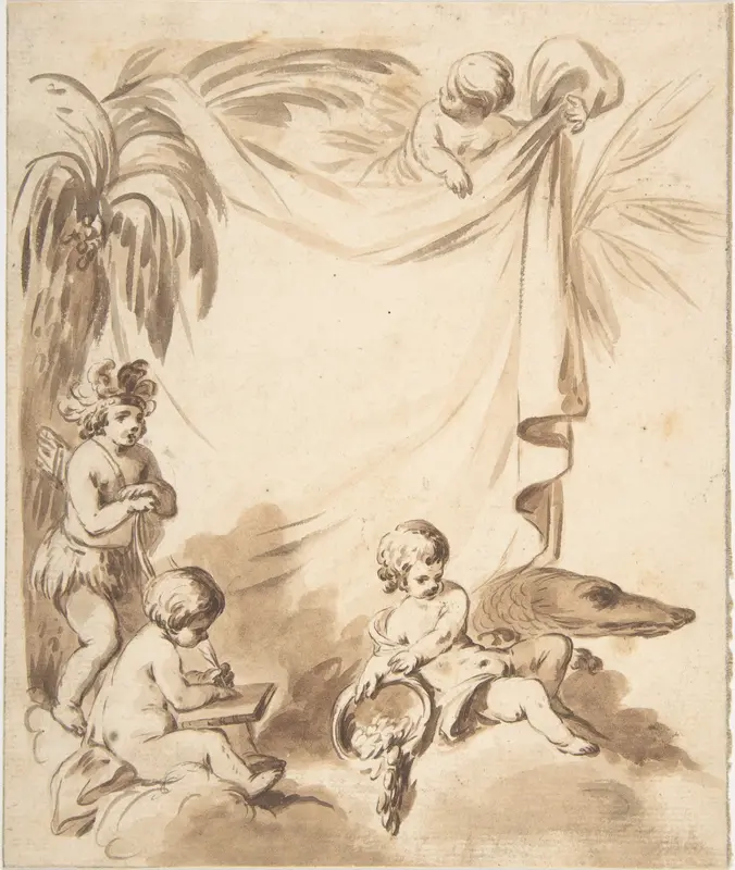 Allegories of America, Asia, and Europe Wall Art by Anonymous, French, 18th century - High-Resolution Digital Print