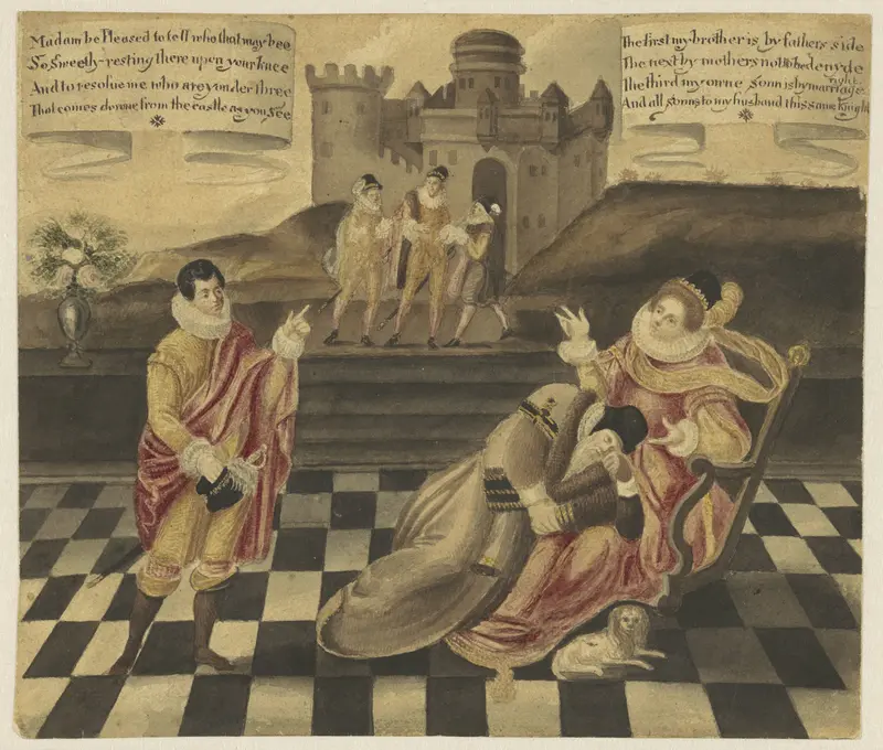 Allegorisch groepsportret Wall Art by anonymous - High-Resolution Digital Print