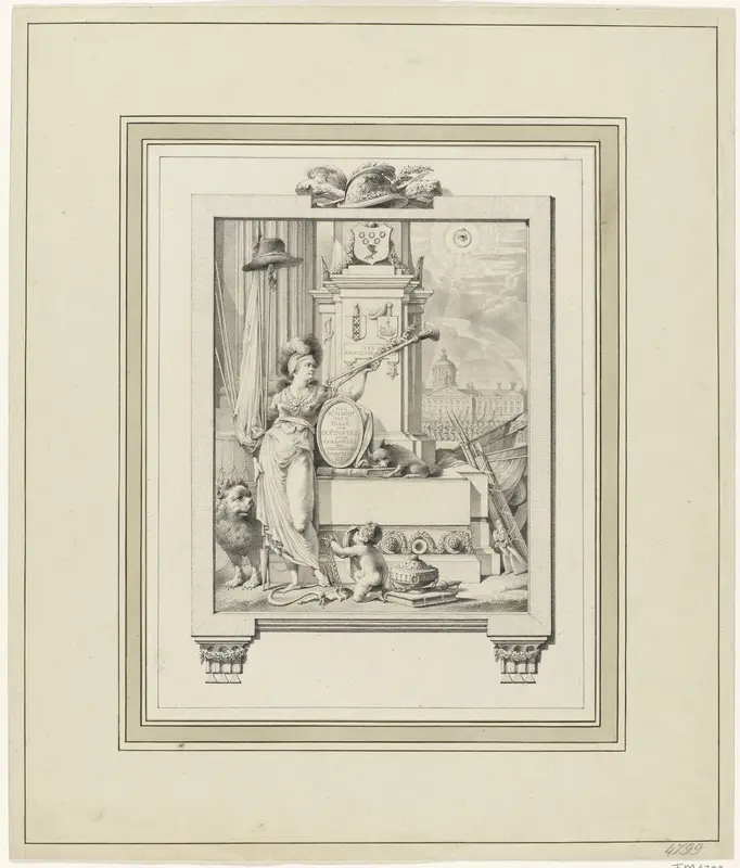 Allegorisch monument voor Isaak van Goudoever, 1787 Wall Art by Unknown - High-Resolution Digital Print