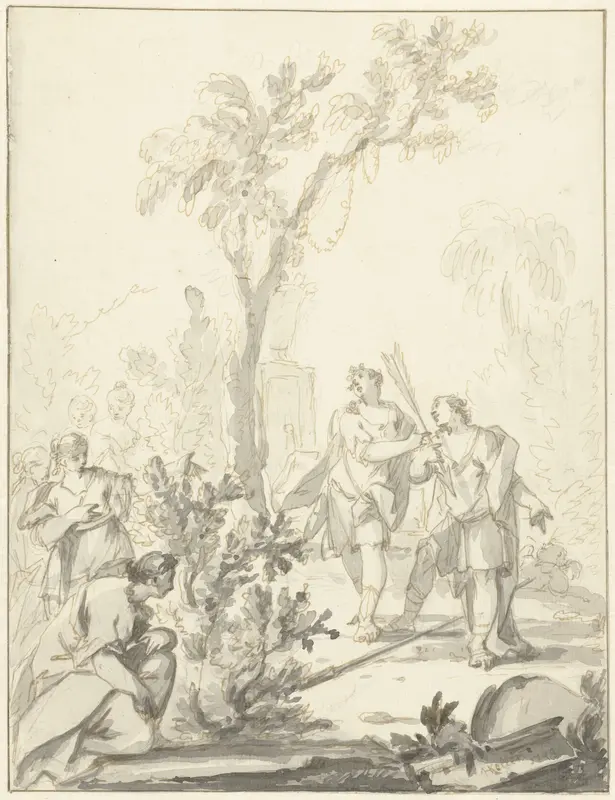 Allegorische voorstelling Wall Art by Johann Heinrich Keller (II) - High-Resolution Digital Print