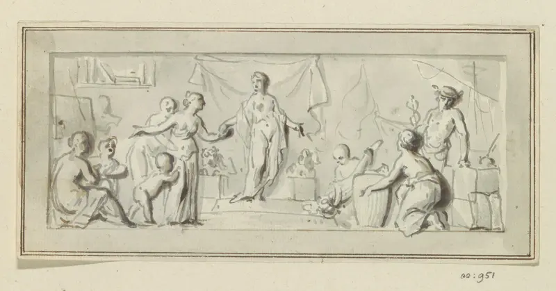Allegorische voorstelling met Mercurius Wall Art by Jurriaan Andriessen - High-Resolution Digital Print