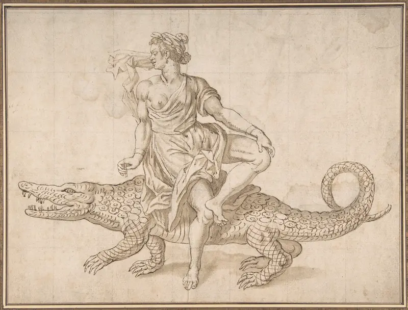 Allegory of Africa, from "The Four Continents" Wall Art by Anonymous, Netherlandish, 16th century - High-Resolution Digital Print