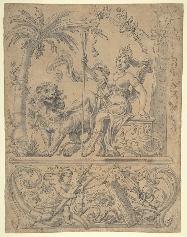 Allegory of Africa, from the Four Continents Wall Art by Godfried Maes - High-Resolution Digital Print
