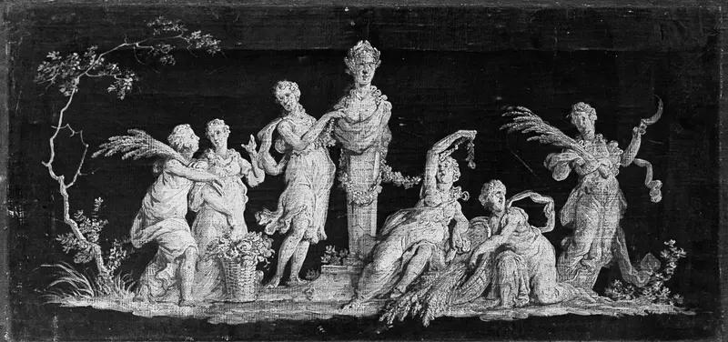 Allegory of Agriculture (one of a pair) Wall Art by Unknown - High-Resolution Digital Print