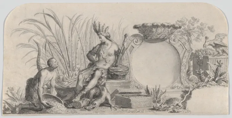 Allegory of America Wall Art by Philip Tideman - High-Resolution Digital Print