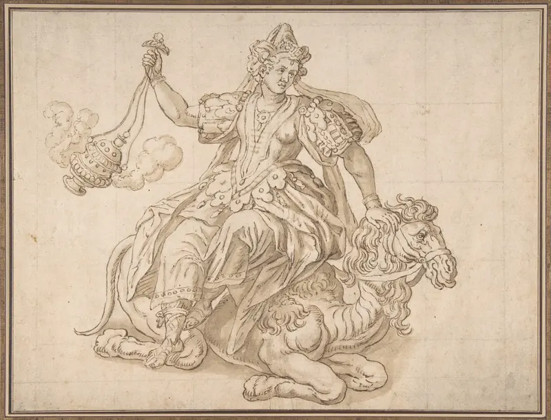 Allegory of Asia, from "The Four Continents" Wall Art by Anonymous, Netherlandish, 16th century - High-Resolution Digital Print