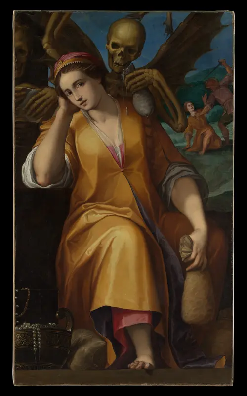 Allegory of Avarice Wall Art by Jacopo Ligozzi - High-Resolution Digital Print
