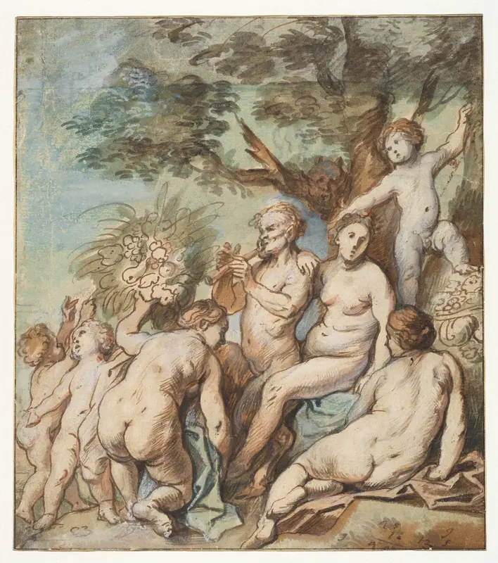 Allegory of Fertility (Recto) Wall Art by Jacob Jordaens - High-Resolution Digital Print