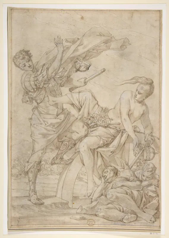 Allegory of Fortune Wall Art by Pietro Testa - High-Resolution Digital Print