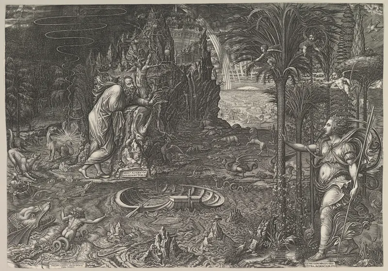 Allegory of Life Wall Art by Giorgio Ghisi - High-Resolution Digital Print