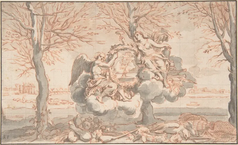 Allegory of Winter, after Sébastien Le Clerc Wall Art by Anonymous, French, 18th century - High-Resolution Digital Print