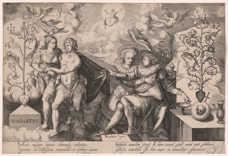 Allegory on the Good and the Corrupt Tree Wall Art by Gillis van Breen - High-Resolution Digital Print
