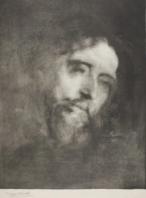 Alphonse Daudet Wall Art by Eugène Carrière - High-Resolution Digital Print