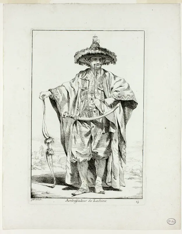 Ambassadeur de la Chine, plate fifteen from Caravanne du Sultan à la Mecque