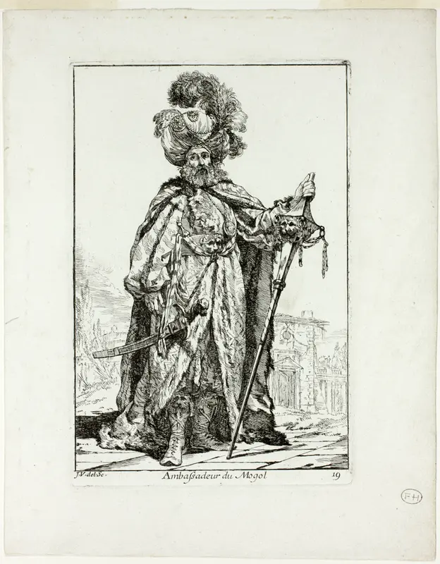 Ambassadeur du Mogol, plate nineteen from Caravanne du Sultan à la Mecque