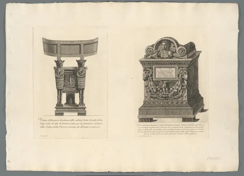 Ambtszetel en antieke urn Wall Art by Unknown - High-Resolution Digital Print