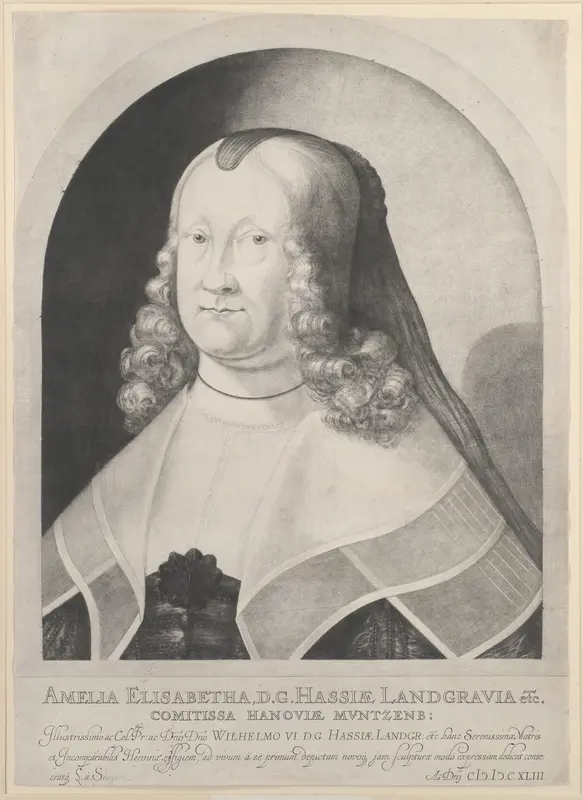 Amelia Elizabeth, Landgravine of Hesse Wall Art by Ludwig von Siegen - High-Resolution Digital Print