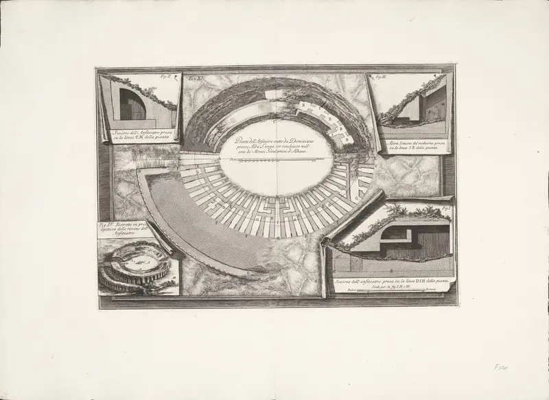 Amfitheater van Domitianus Wall Art by Unknown - High-Resolution Digital Print
