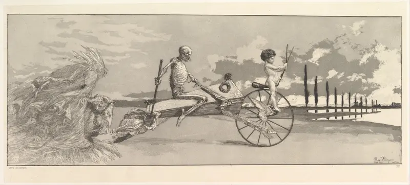 Amor, Tod und Jenseits, from the series Intermezzi Wall Art by Max Klinger - High-Resolution Digital Print