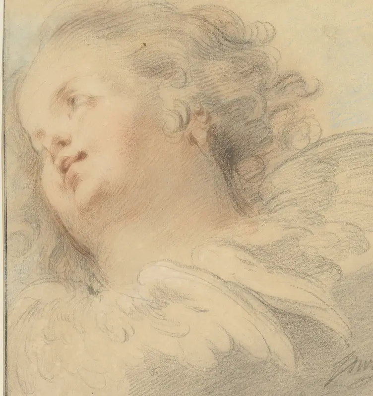 Amorettenkopje naar links Wall Art by Jacob de Wit - High-Resolution Digital Print