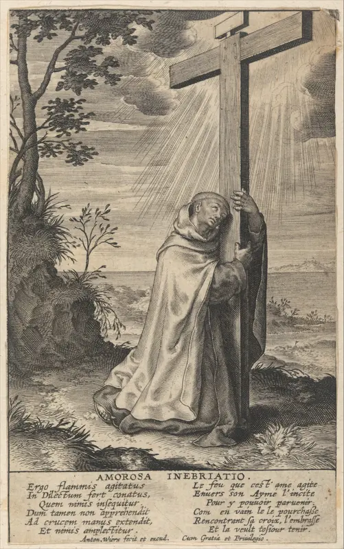 Amorosa Inebriatio from The Life of Saint John of the Cross Wall Art by Antonius Wierix III - High-Resolution Digital Print