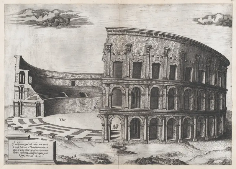 Amphiteathrum Castrense, from "Speculum Romanae Magnificentiae" Wall Art by Anonymous - High-Resolution Digital Print