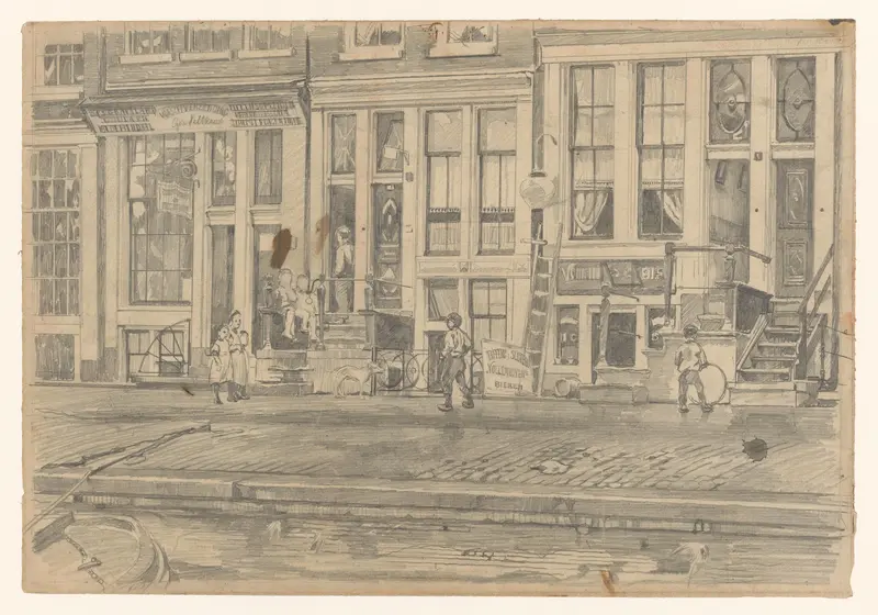 Amsterdams straatbeeld Wall Art by Willem Witsen - High-Resolution Digital Print