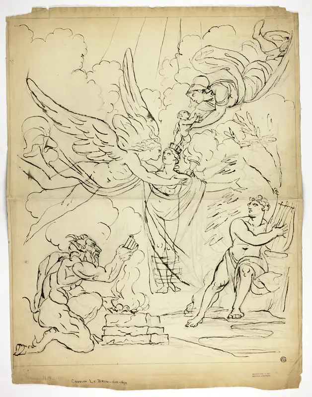 An Allegory of Birth (recto); Cupid and Psyche (verso) Wall Art by Mauritius Lowe - High-Resolution Digital Print