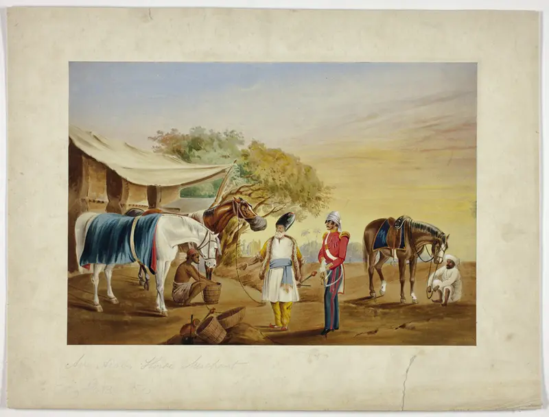 An Arab Horse Merchant Wall Art by Unknown artist - High-Resolution Digital Print