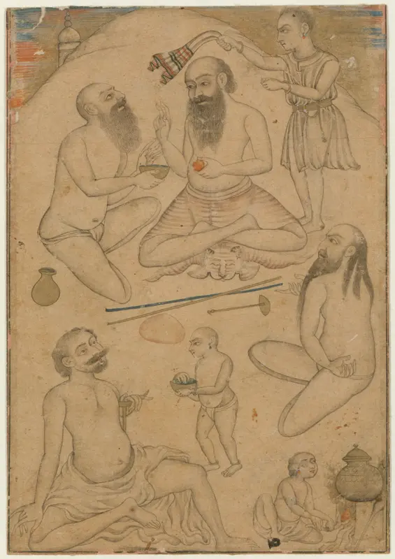An Encampment of Yogis Wall Art by Unknown - High-Resolution Digital Print