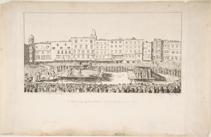 An Execution of Seven Boores Rebels in Lintz, June 16, 1636