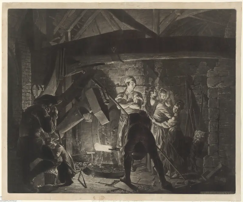 An Iron Forge Wall Art by Richard Earlom - High-Resolution Digital Print