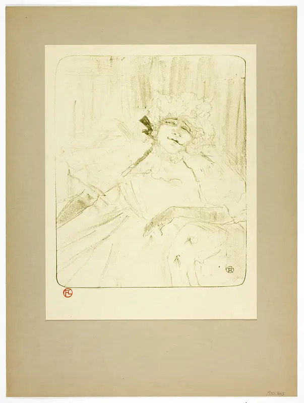 An Old Song, plate five from Yvette Guilbert