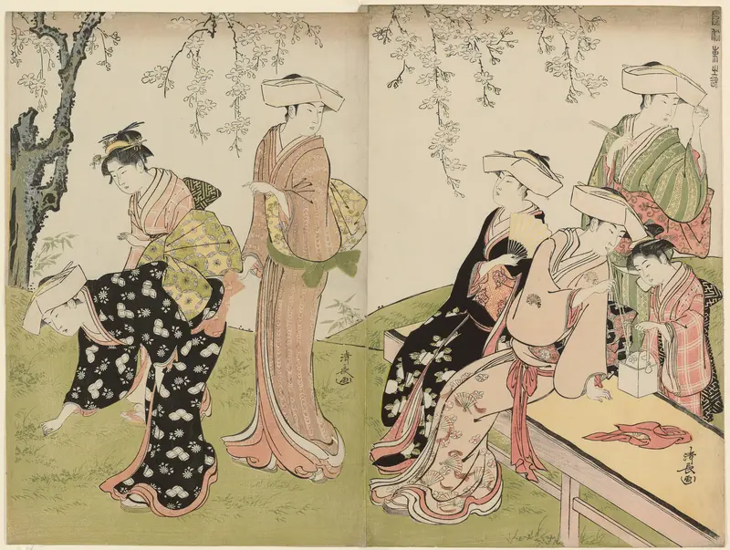 An Outing in Spring, from the series A Brocade of Eastern Manners (Fuzoku azuma no nishiki)