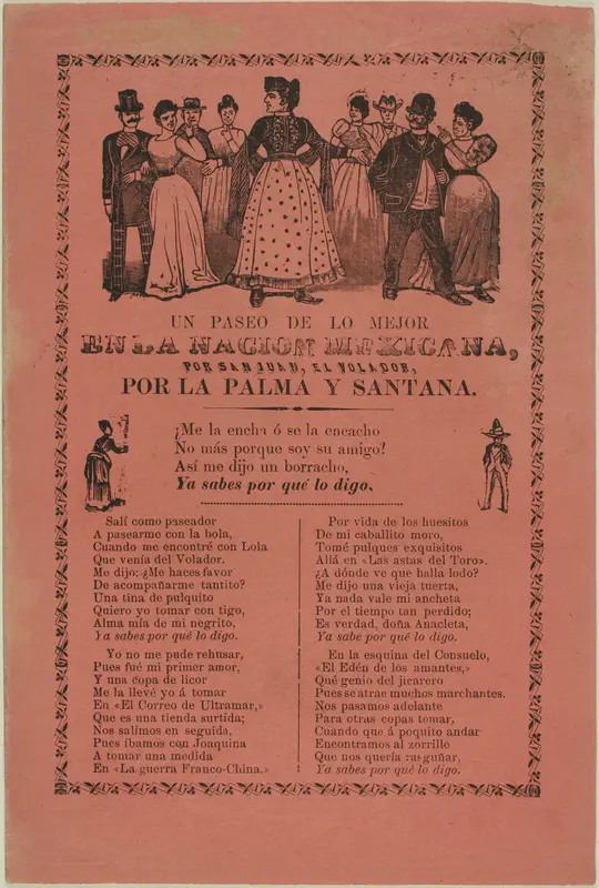 An Outing of the Best in the Mexican Nation Wall Art by José Guadalupe Posada - High-Resolution Digital Print